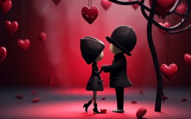 Cute couple GIF animated